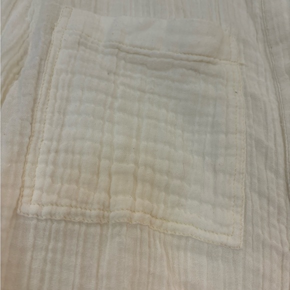 Cream distressed urban outfitters button up - Picture 4 of 4